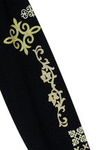 FOLK PATTERN CARDIGAN (BLACK)