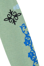FOLK PATTERN CARDIGAN (GREEN)
