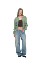 FOLK PATTERN CARDIGAN (GREEN)