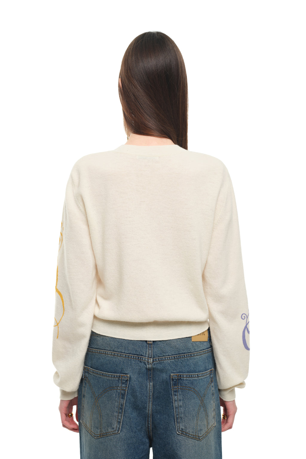 FOLK PATTERN CARDIGAN (IVORY)