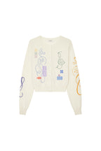 FOLK PATTERN CARDIGAN (IVORY)