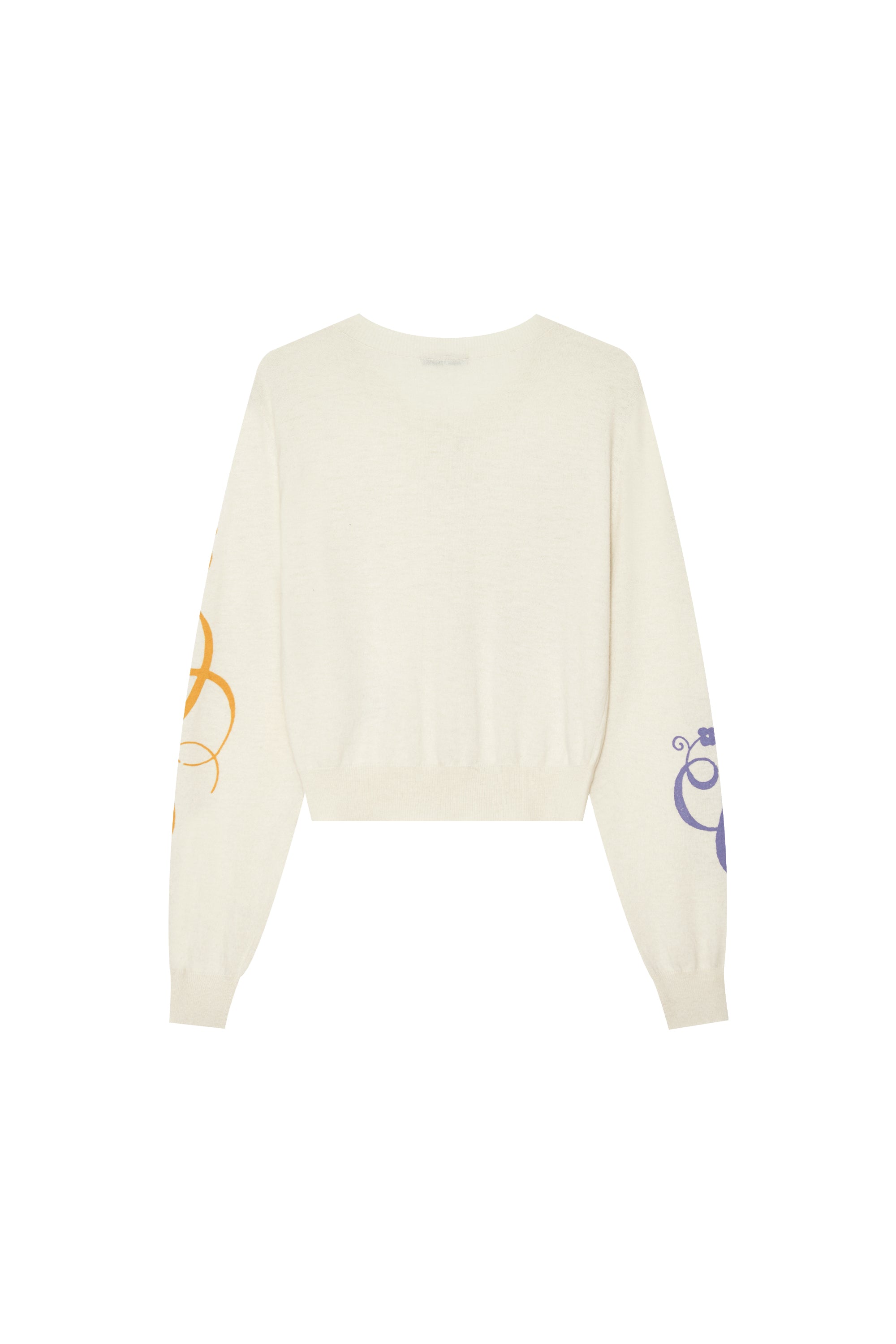 FOLK PATTERN CARDIGAN (IVORY)