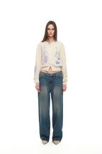 FOLK PATTERN CARDIGAN (IVORY)