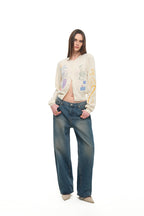 FOLK PATTERN CARDIGAN (IVORY)
