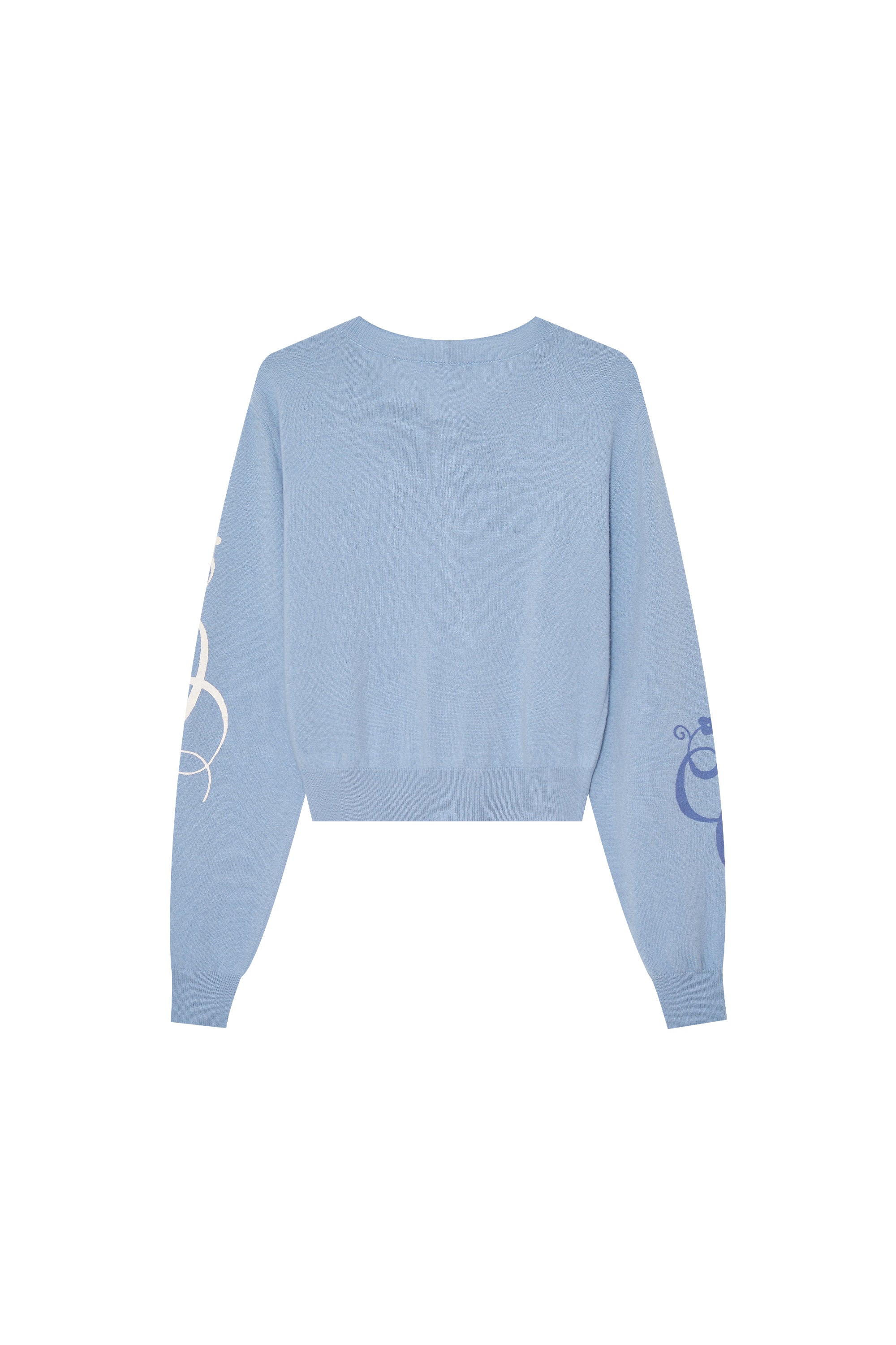 FOLK PATTERN CARDIGAN (LIGHT BLUE)