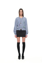 FOLK PATTERN CARDIGAN (LIGHT BLUE)