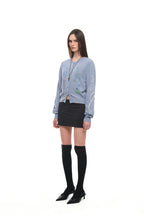 FOLK PATTERN CARDIGAN (LIGHT BLUE)