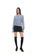 FOLK PATTERN CARDIGAN (LIGHT BLUE)
