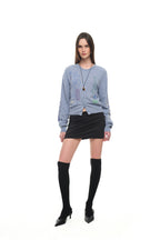 FOLK PATTERN CARDIGAN (LIGHT BLUE)