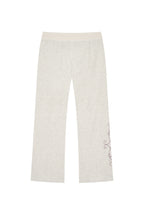 FOLK PATTERN SLIM-FIT WAFFLE PANTS (IVORY)
