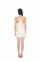 HOTFIX MINI SLIP DRESS (BEIGE)