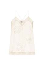 HOTFIX MINI SLIP DRESS (BEIGE)