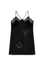 HOTFIX MINI SLIP DRESS (BLACK)