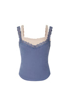 LAYERED LACE CAMI-TOP (DARK BLUE)