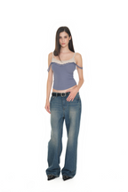 LAYERED LACE CAMI-TOP (DARK BLUE)