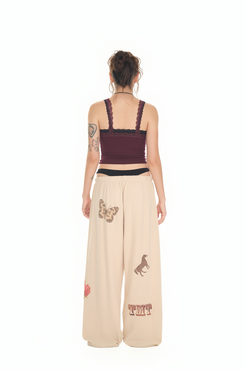 LAYERED LACE CAMI-TOP (MAROON)