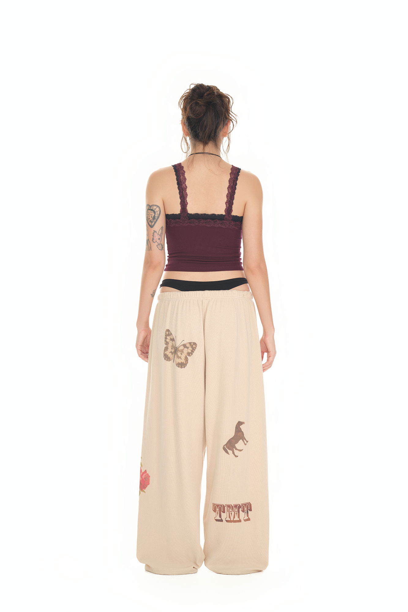 LAYERED LACE CAMI-TOP (MAROON)