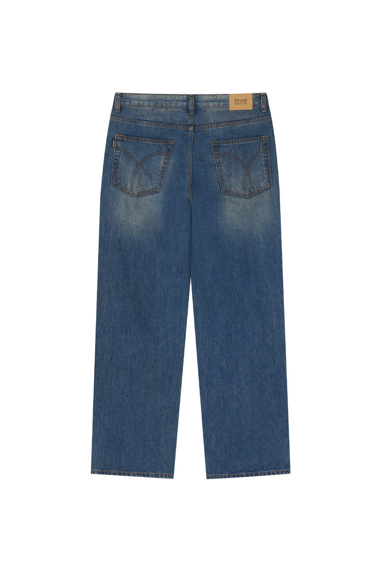LOW RISE STRAIGHT-FIT JEANS (VINTAGE BLUE)