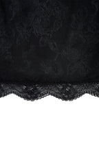 LACE MINI SLIP SKIRT (BLACK)