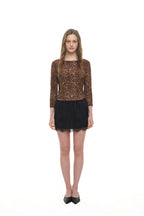 LACE MINI SLIP SKIRT (BLACK)