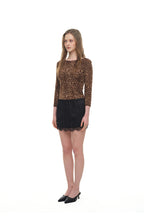 LACE MINI SLIP SKIRT (BLACK)