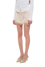 LACE MINI SLIP SKIRT (LIGHT PINK)