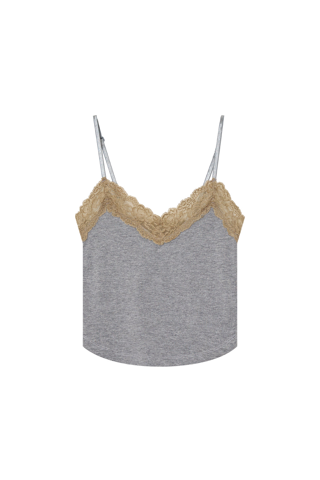 LACE POINT 02 CAMI TOP (GREY)