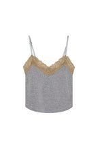 LACE POINT 02 CAMI TOP (GREY)