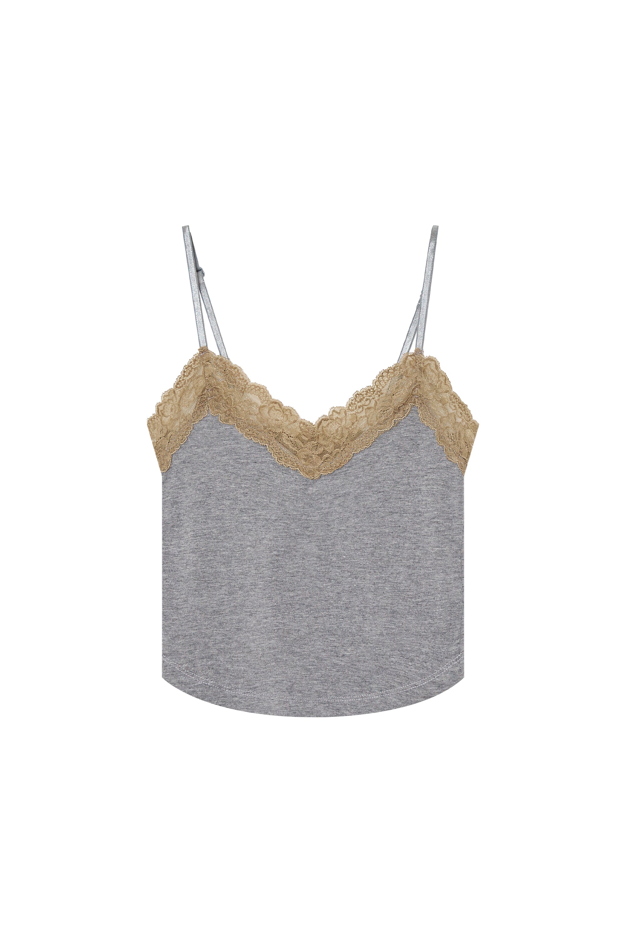 LACE POINT 02 CAMI TOP (GREY)
