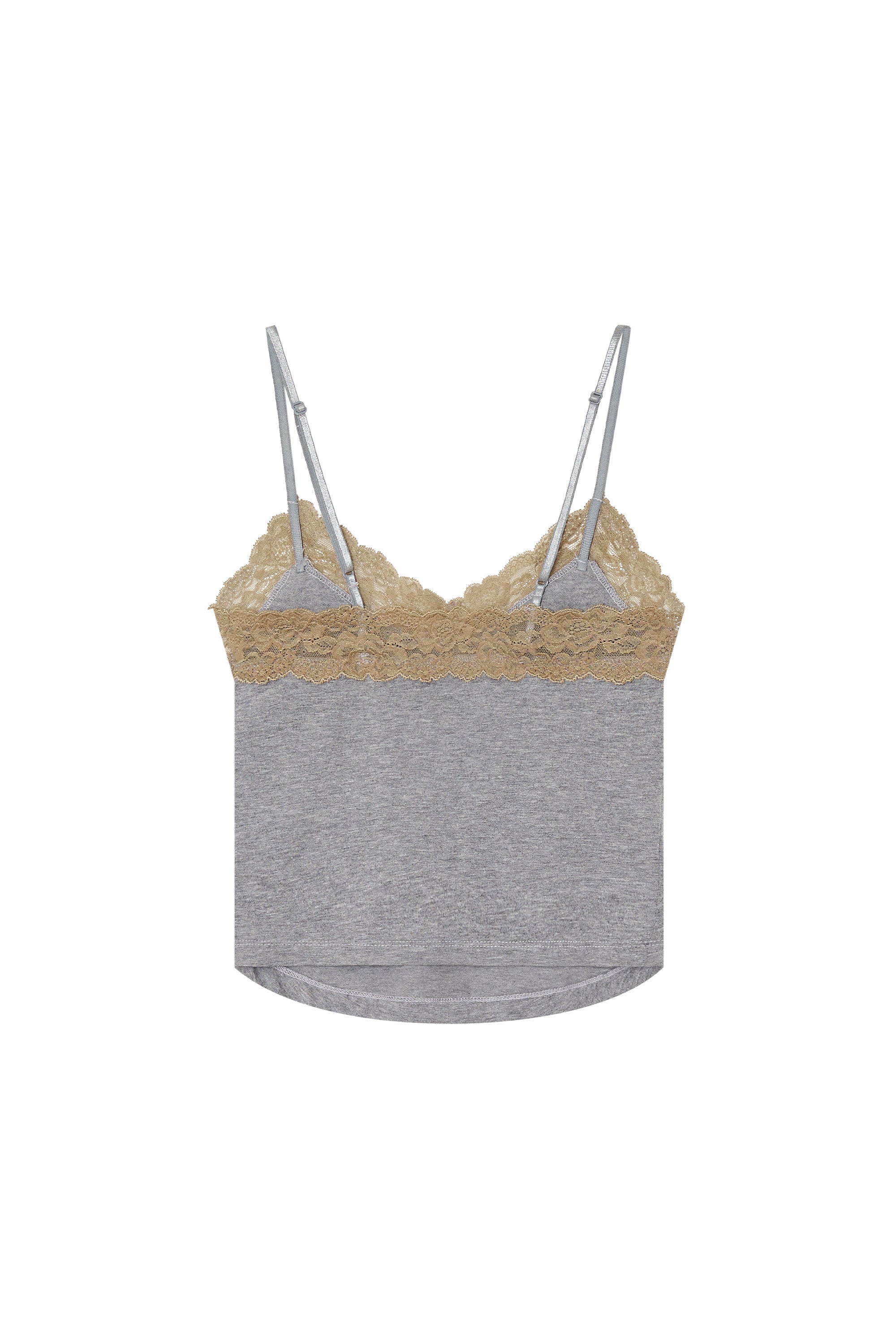 LACE POINT 02 CAMI TOP (GREY)