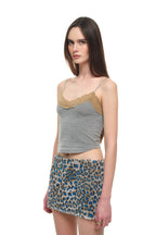 LACE POINT 02 CAMI TOP (GREY)