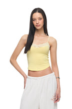 LACE POINT 02 CAMI TOP (LEMON)