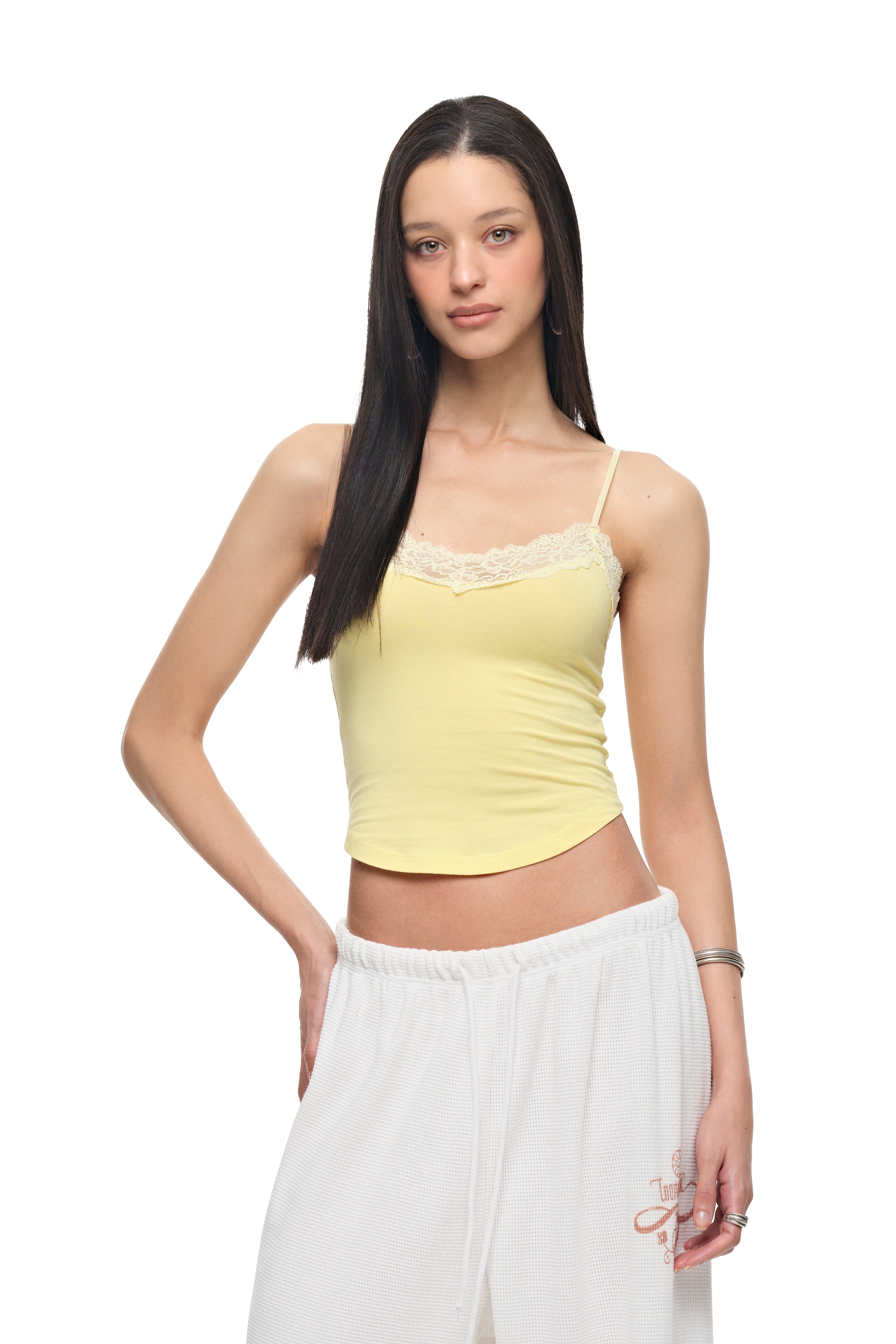 LACE POINT 02 CAMI TOP (LEMON)