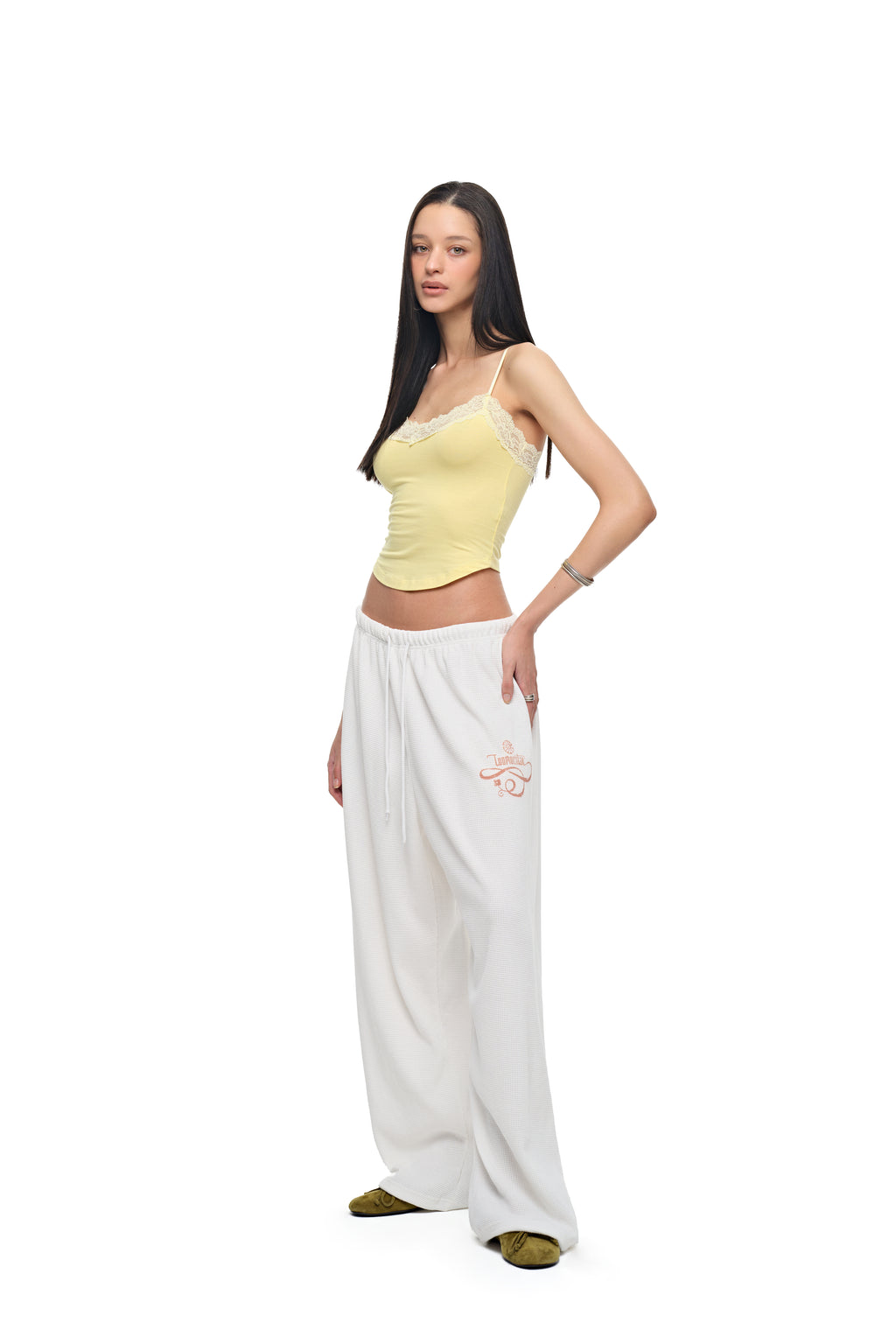 LACE POINT 02 CAMI TOP (LEMON)