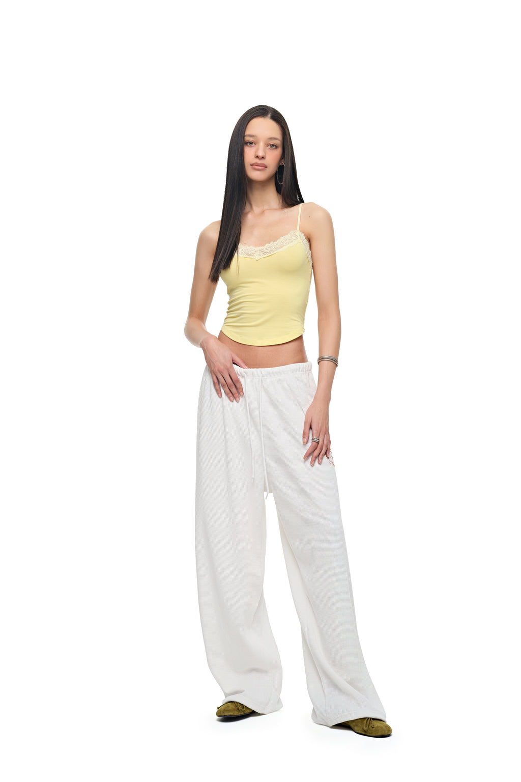 LACE POINT 02 CAMI TOP (LEMON)