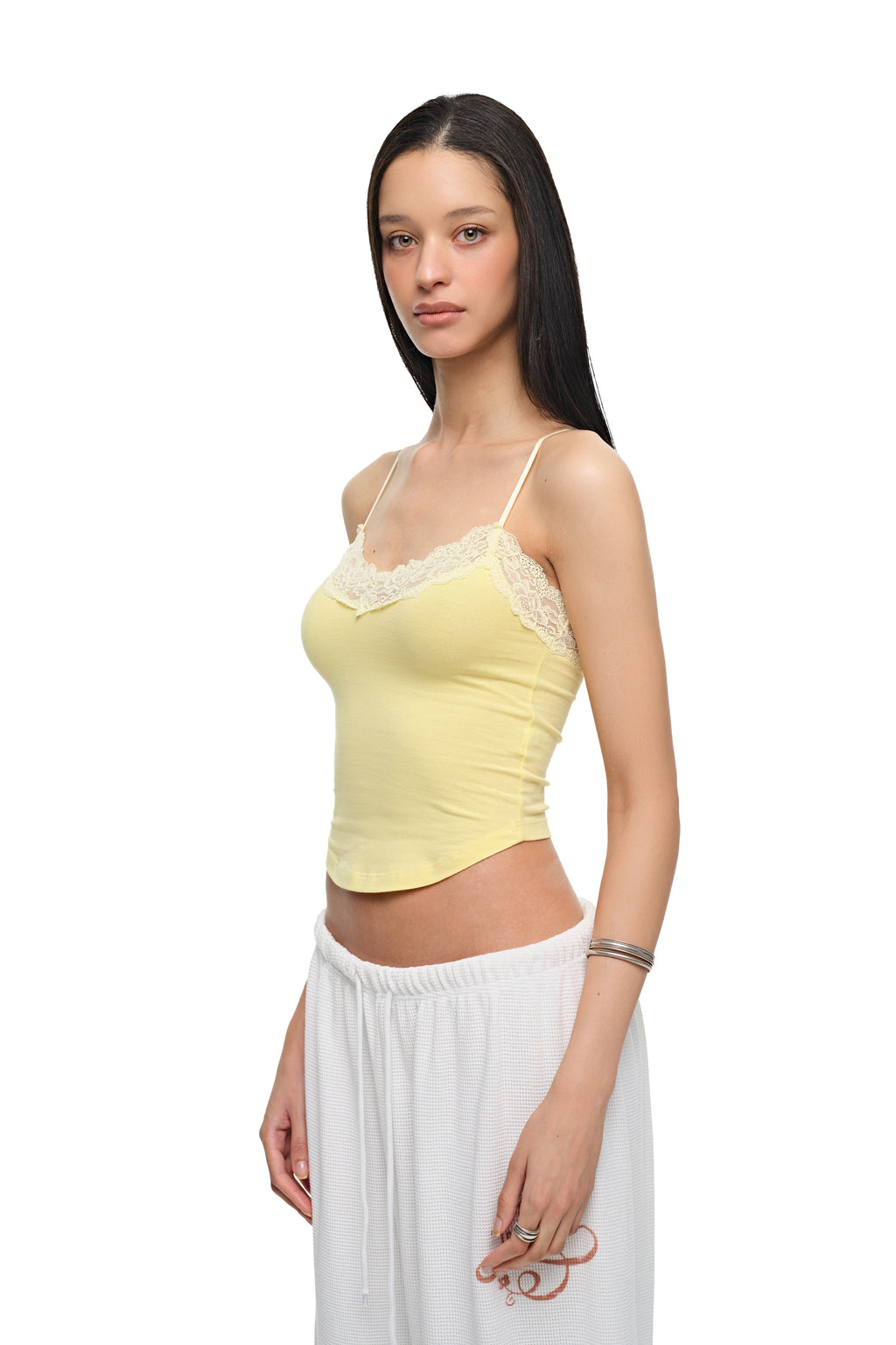 LACE POINT 02 CAMI TOP (LEMON)