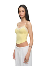 LACE POINT 02 CAMI TOP (LEMON)