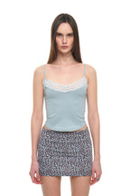 LACE POINT 02 CAMI TOP (LIGHT BLUE)