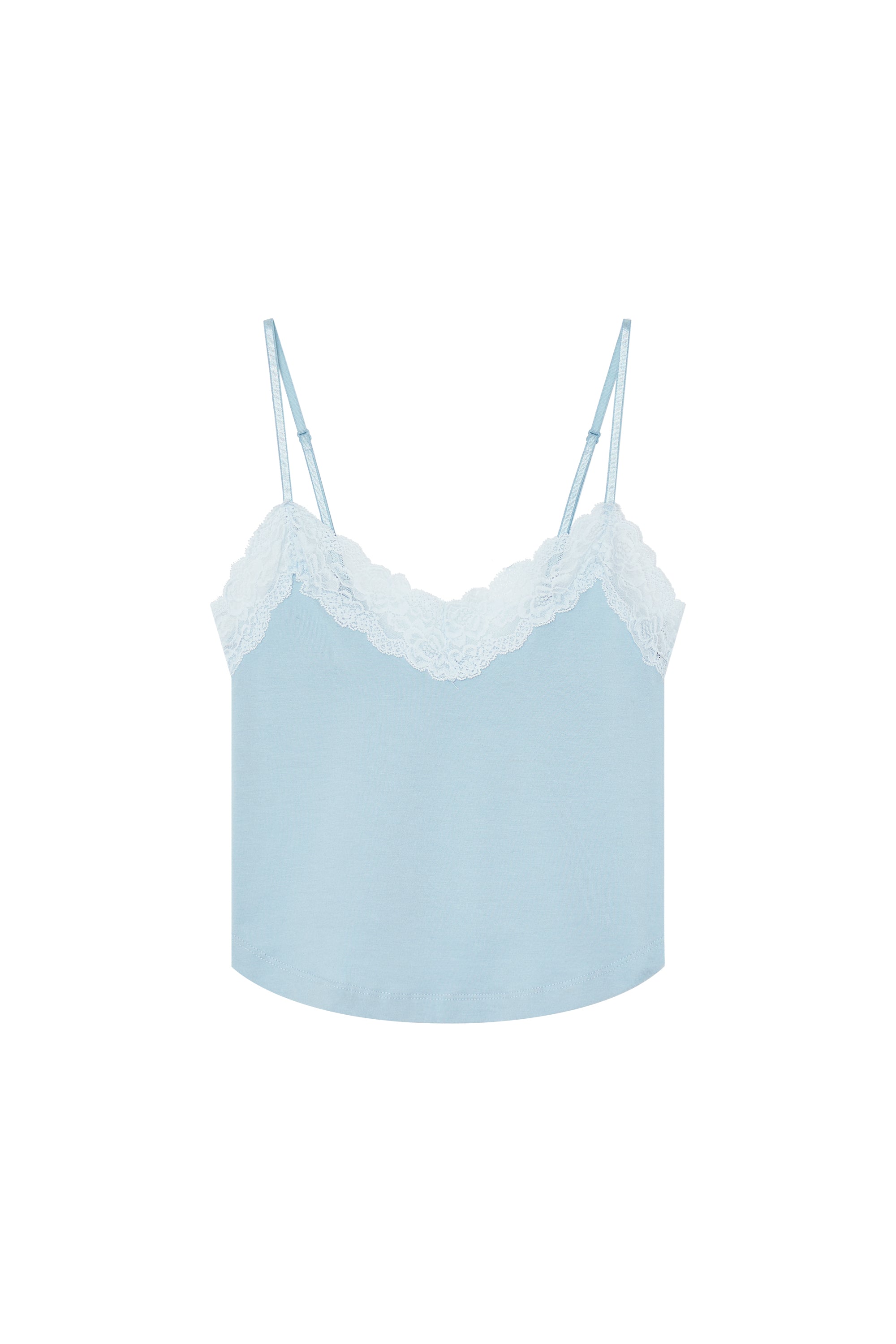 LACE POINT 02 CAMI TOP (LIGHT BLUE)