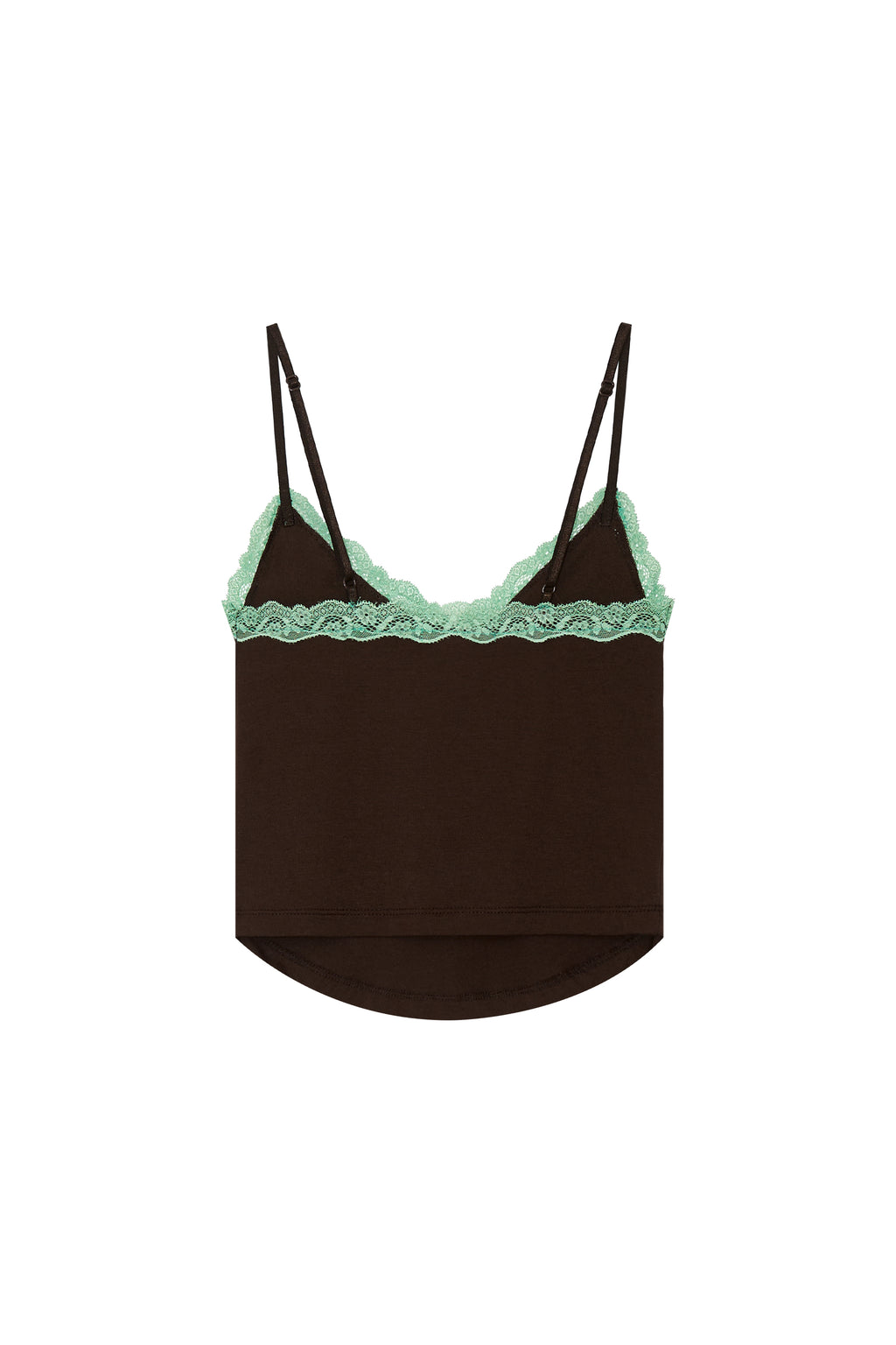 LACE POINT CAMI TOP (BROWN)