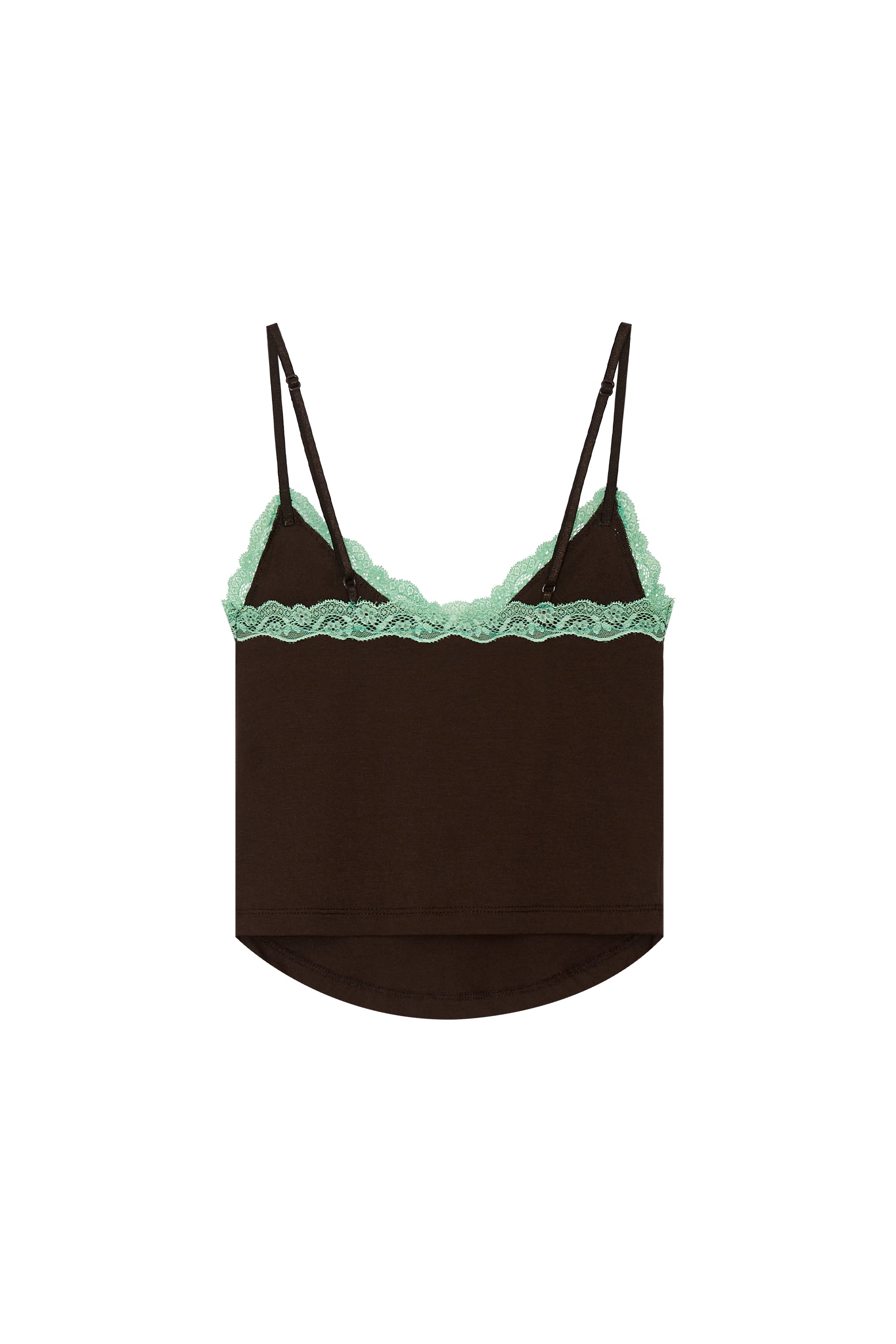 LACE POINT CAMI TOP (BROWN)