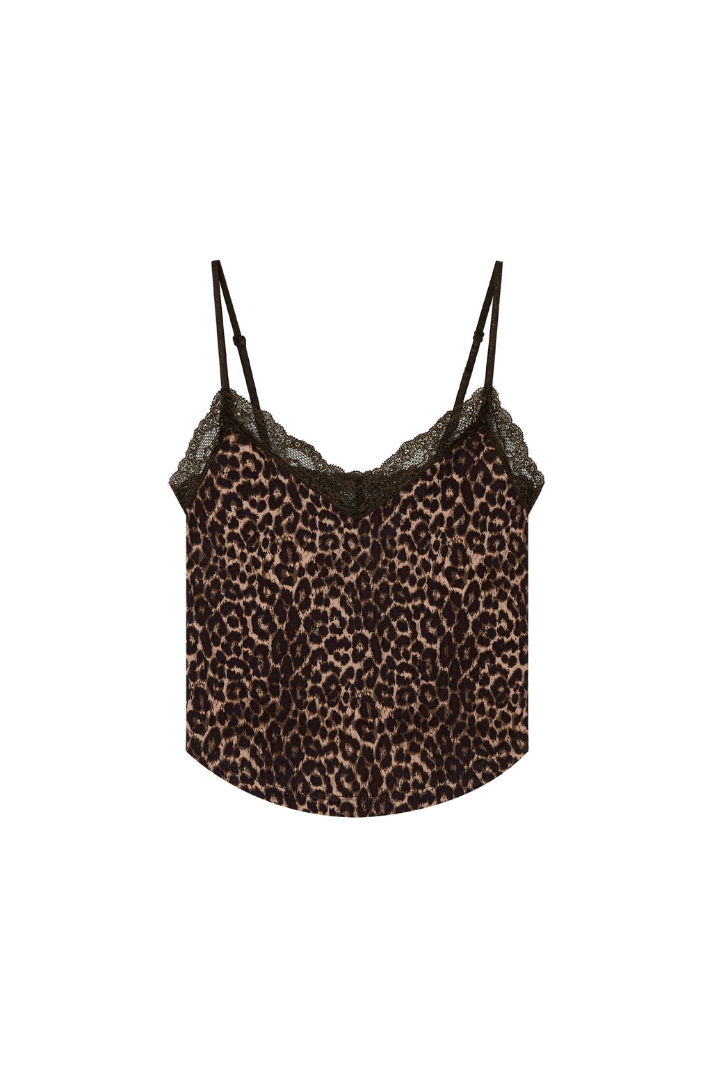 LACE POINT CAMI TOP (LEOPARD)