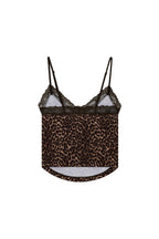 LACE POINT CAMI TOP (LEOPARD)