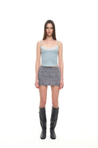LEOPARD JERSEY SKIRT PANTS (BLUE)