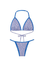 METALLIC SLUB BIKINI (BLUE)
