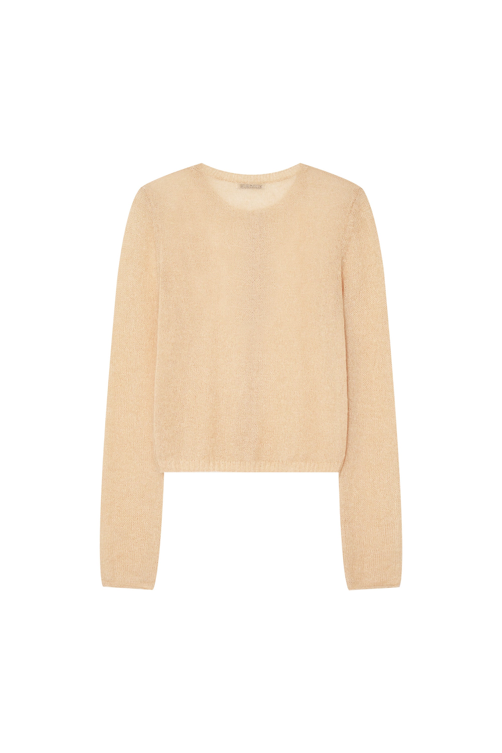 MOHAIR SLIM-FIT CARDIGAN (BEIGE)