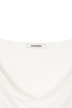 ONE SHOULDER LONG SLEEVE TOP (WHITE)