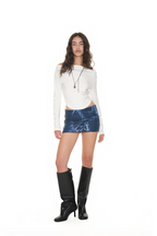 ONE SHOULDER LONG SLEEVE TOP (WHITE)