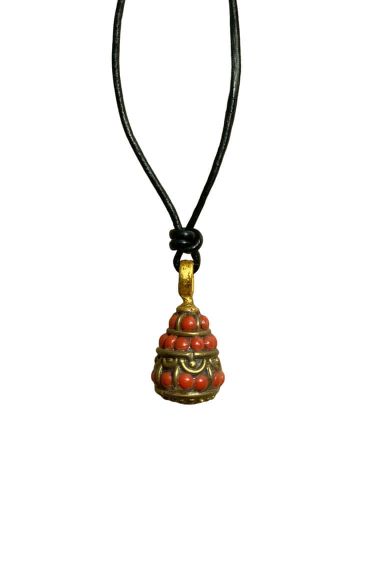 [ONLY ONE] CORAL CLUSTER GEMSTONE NECKLACE