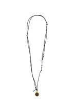 [ONLY ONE] ENGRAVED CIRCLE GEMSTONE NECKLACE